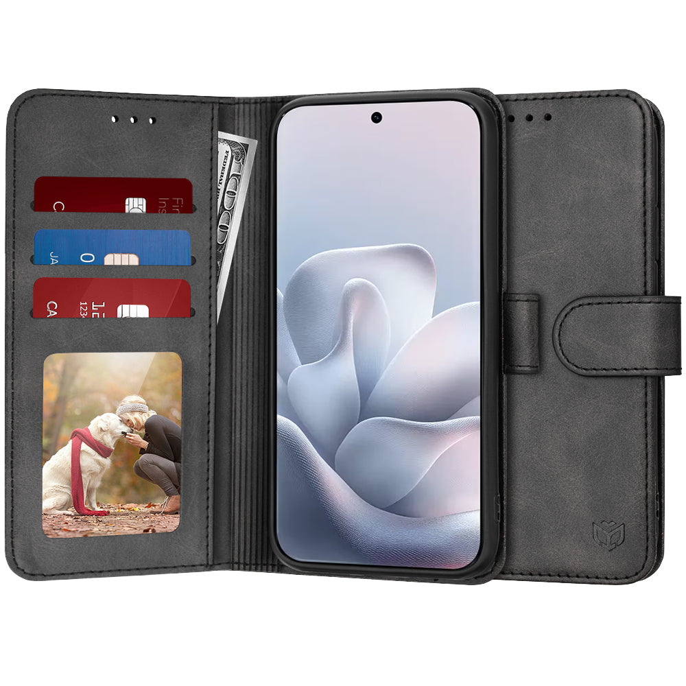 Kotelo Motorola Edge 70 Fusionille, Techsuit, Diary Book, Musta