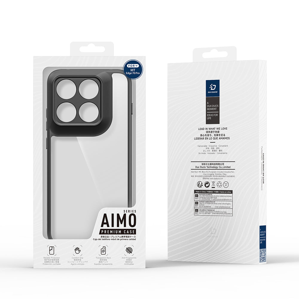 Kuori Motorola Edge 70 Pro:lle, DUX DUCIS, Aimo, Musta