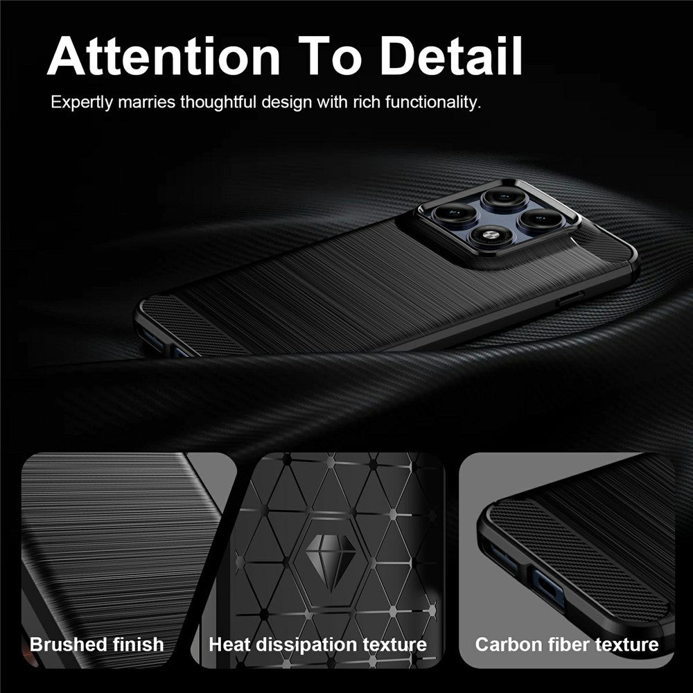 Suojakuori Motorola Edge 70 Pro:lle, Techsuit, Hiili, Musta