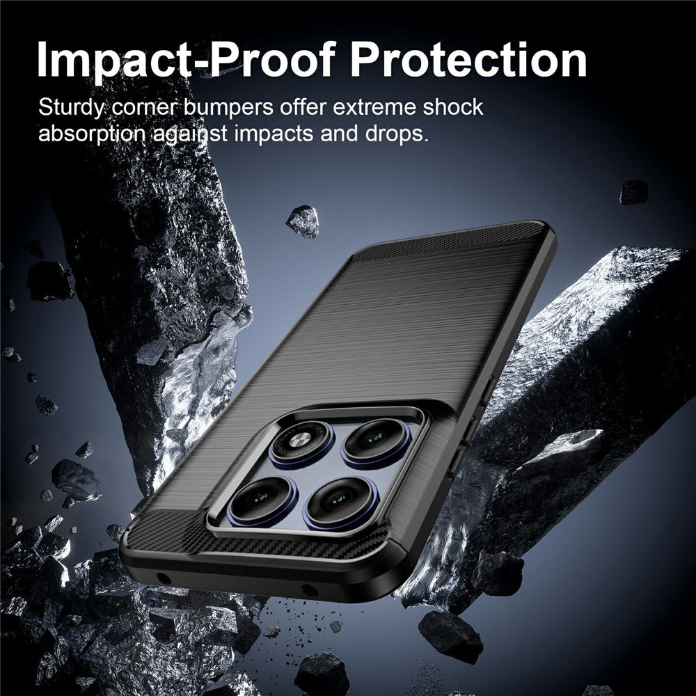 Suojakuori Motorola Edge 70 Pro:lle, Techsuit, Hiili, Musta