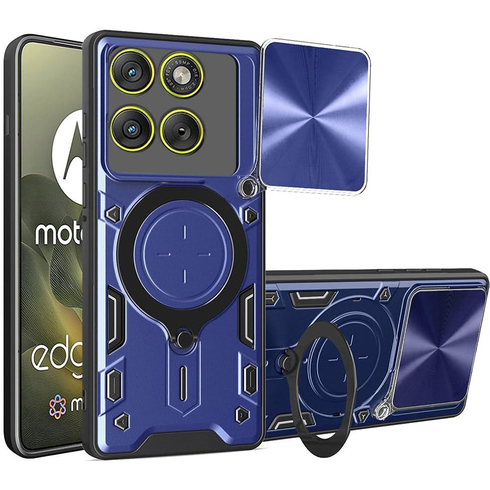 Kotelo Motorola Edge 70:lle, Techsuit, CamGuard Pro, Sininen