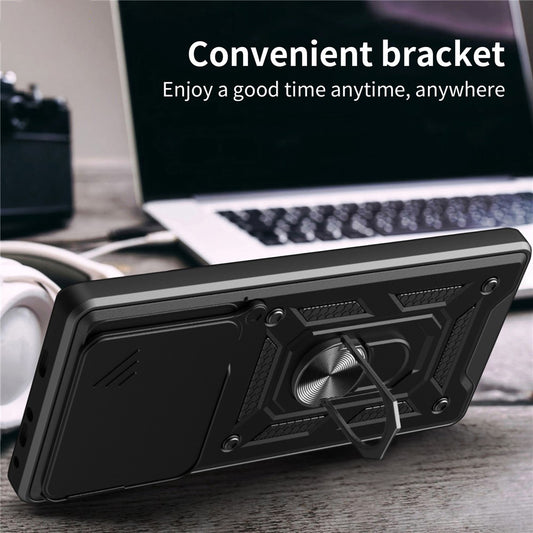 Kotelo Motorola Edge 70:lle, Techsuit, CamShield, Sininen