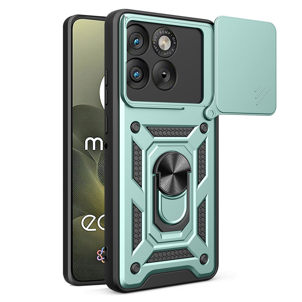 Kotelo Motorola Edge 70:lle, Techsuit, CamShield, Vihreä