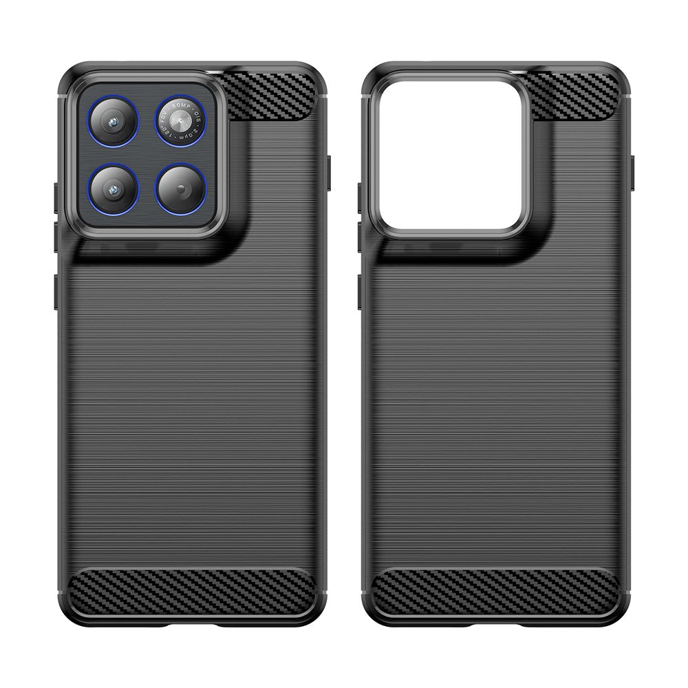 Suojakotelo Motorola Edge 70:lle, Techsuit, Hiili, Musta