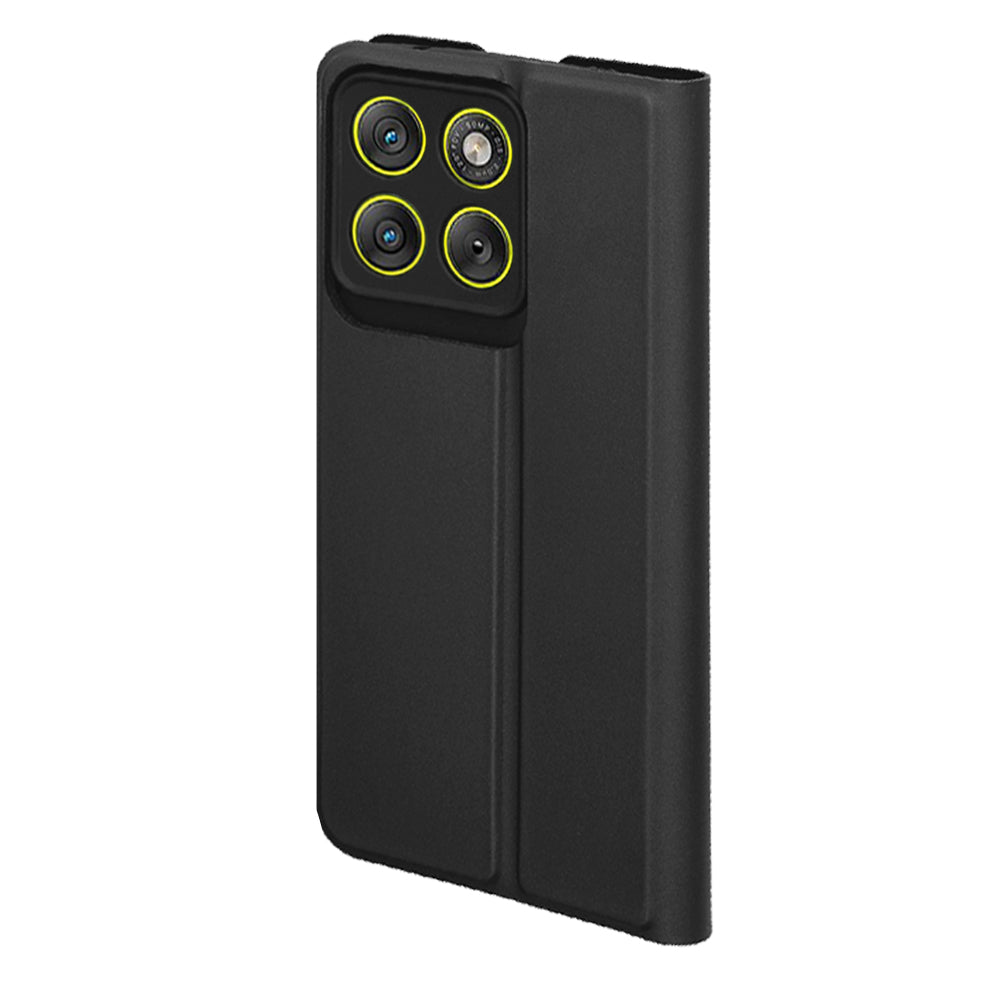 Suojakotelo Motorola Edge 70:lle, Techsuit, Magskin Book, Musta