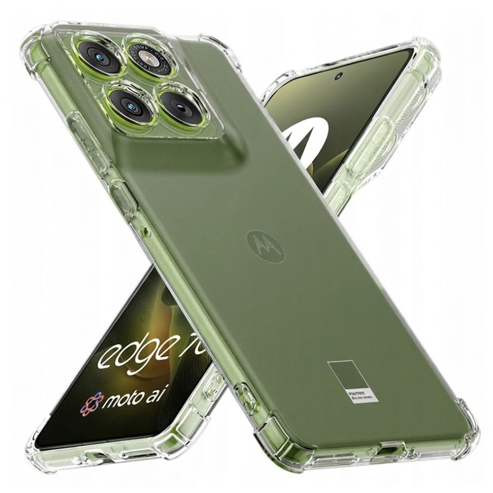 Kotelo Motorola Edge 70:lle, Techsuit, Iskunkestävä Läpinäkyvä, Läpinäkyvä