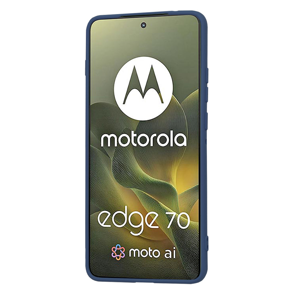 Kotelo Motorola Edge 70:lle, Techsuit, SoftFlex, Tummansininen