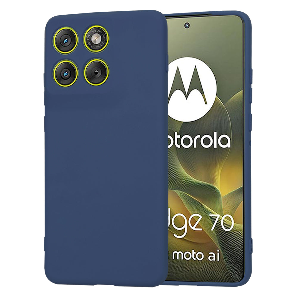 Kotelo Motorola Edge 70:lle, Techsuit, SoftFlex, Tummansininen