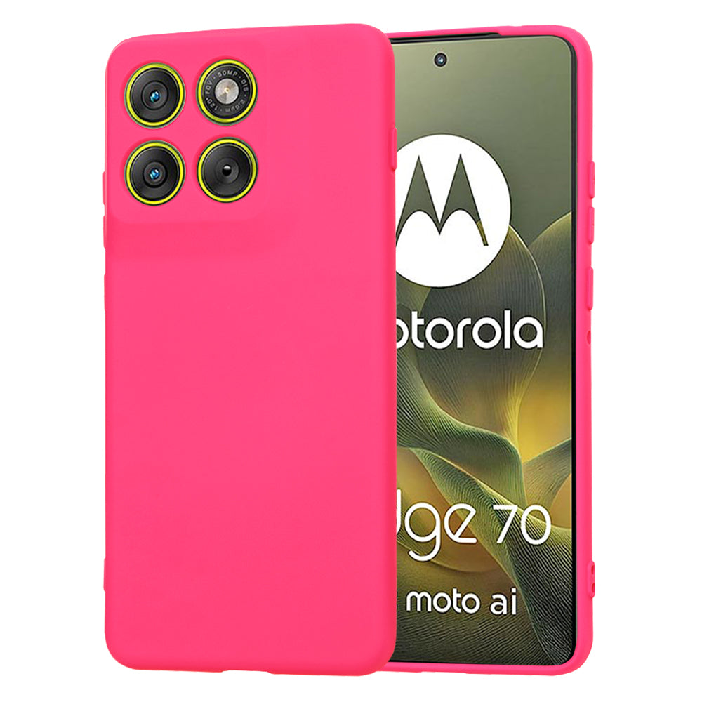 Suojakotelo Motorola Edge 70:lle, Techsuit, SoftFlex, Tummanpunainen