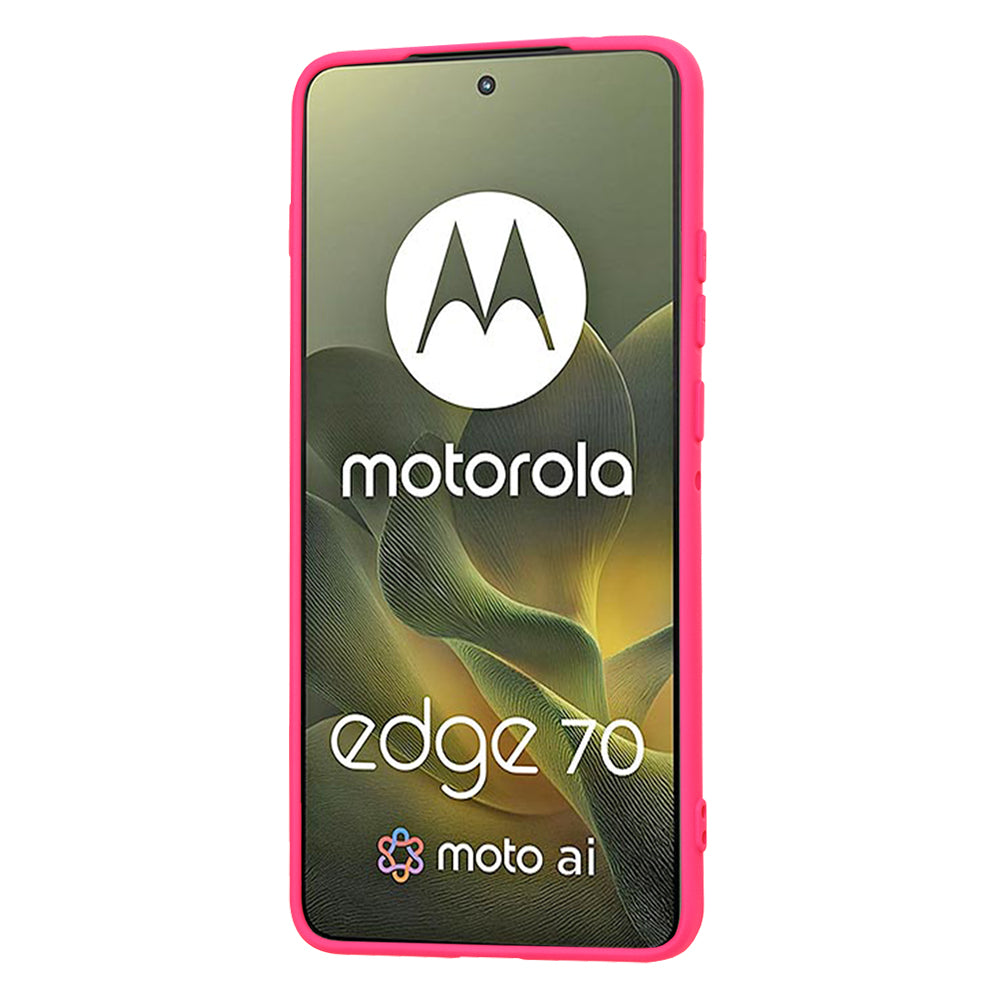 Suojakotelo Motorola Edge 70:lle, Techsuit, SoftFlex, Tummanpunainen