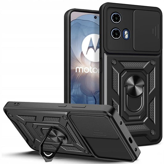 Suojakotelo Motorola Moto E14 / G24 Power / G04 / G24, Tech-Protect, CamShield Pro, Musta