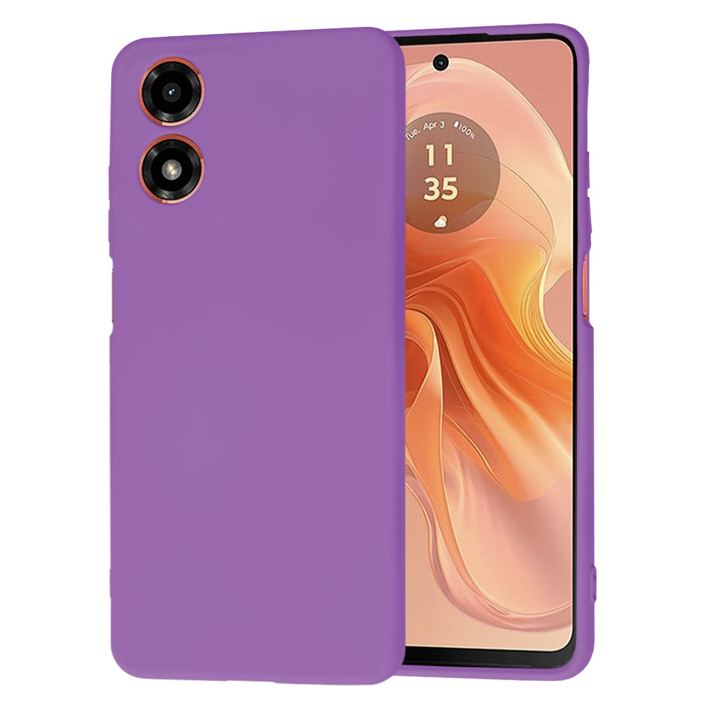 Case for Motorola Moto G04s / E14 / G04, Techsuit, SoftFlex, Purple