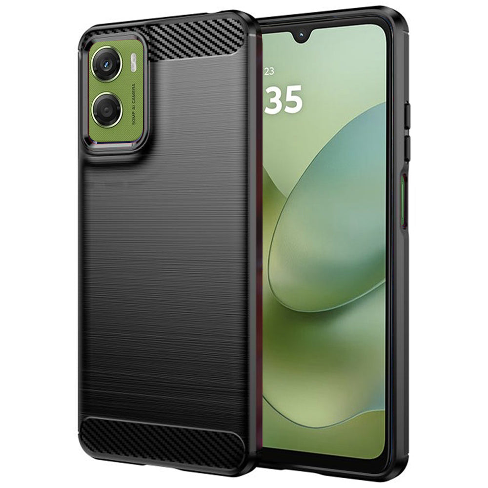 Kotelo Motorola Moto G06 Power / G06, Techsuit, Carbon, Musta