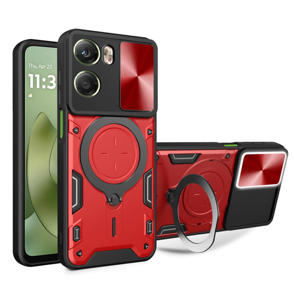 Kotelo Motorola Moto G06:lle, Techsuit, CamGuard Pro, Punainen