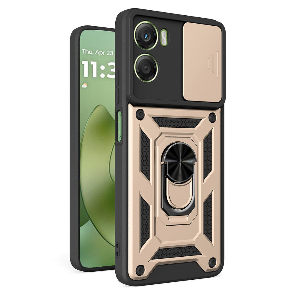 Kotelo Motorola Moto G06:lle, Techsuit, CamShield, Kultainen