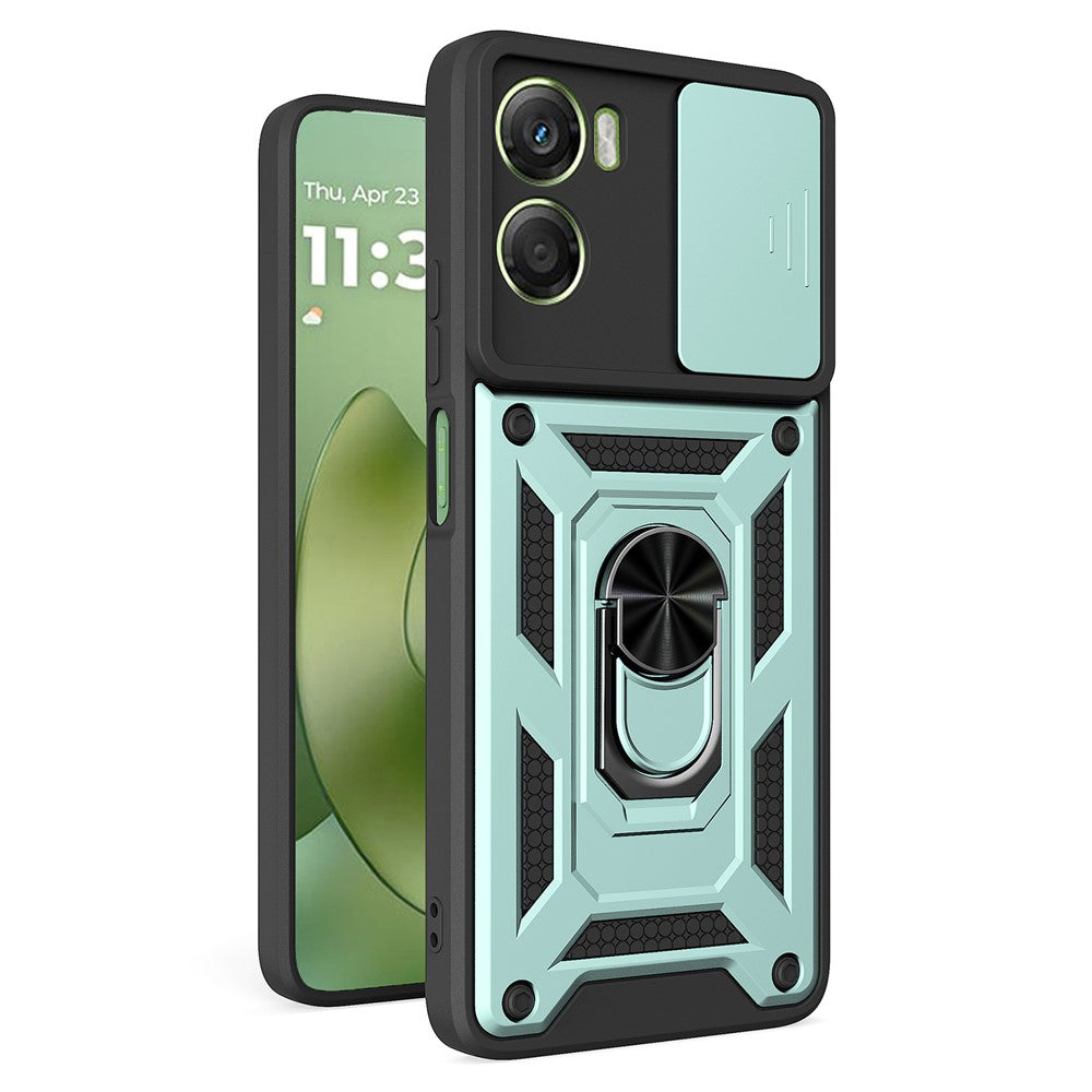 Kotelo Motorola Moto G06:lle, Techsuit, CamShield, Vihreä