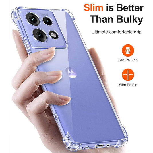 Case for Motorola Moto G15 / G15 Power, Techsuit, Shockproof Clear, Transparent