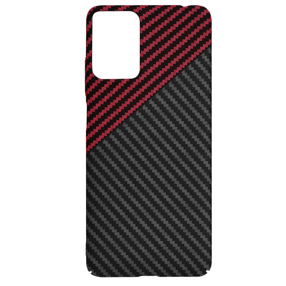 Kuori Motorola Moto G24 Powerille, Techsuit, Carbonite FiberShell, Musta Punainen