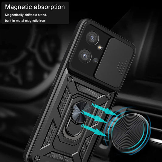 Suojakuori Motorola Moto G32:lle, Techsuit, CamShield, Musta