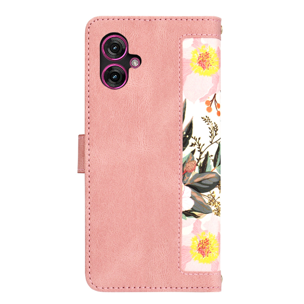 Kuori Motorola Moto G55:lle, Techsuit, FlipCraft, Vaaleanpunainen