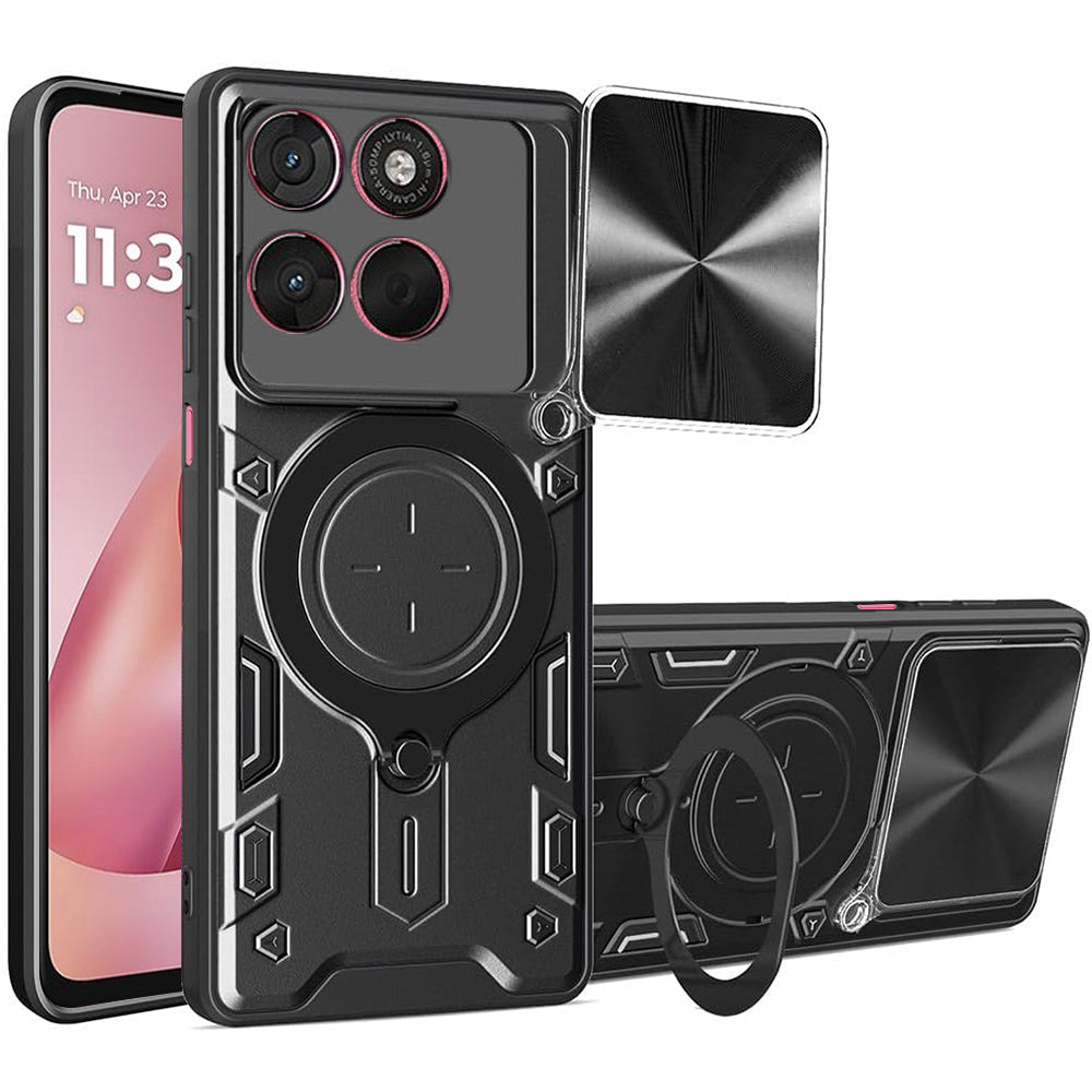 Kotelo Motorola Moto G67 Power / G57 Power, Techsuit, CamGuard Pro, Musta