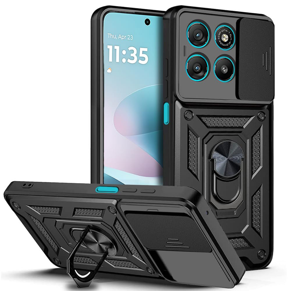 Kotelo Motorola Moto G67 Power / G57 Power, Techsuit, CamShield, Musta