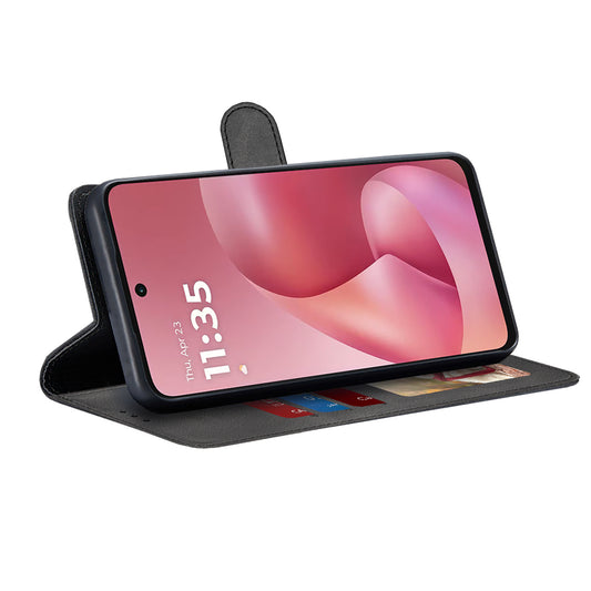 Kotelo Motorola Moto G67 Power / G57 Power, Techsuit, Diary Book, Musta