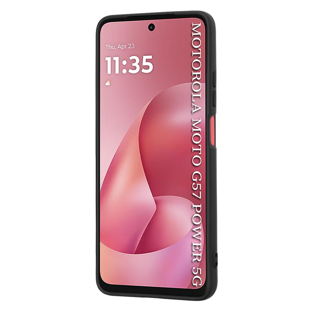 Kotelo Motorola Moto G67 Power / G57 Power, Techsuit, SoftFlex, Musta