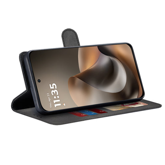 Kotelo Motorola Moto G77 / G67:lle, Techsuit, Diary Book, Musta