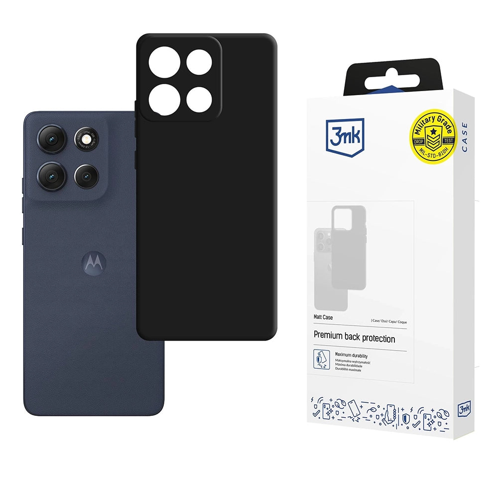 Kuori Motorola Moto G86:lle, 3MK, Mattamusta