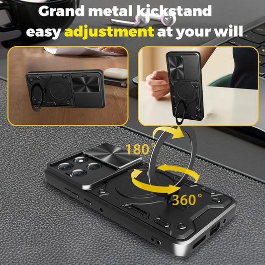 Kotelo Motorola Moto G86:lle, Techsuit, CamGuard Pro, Sininen