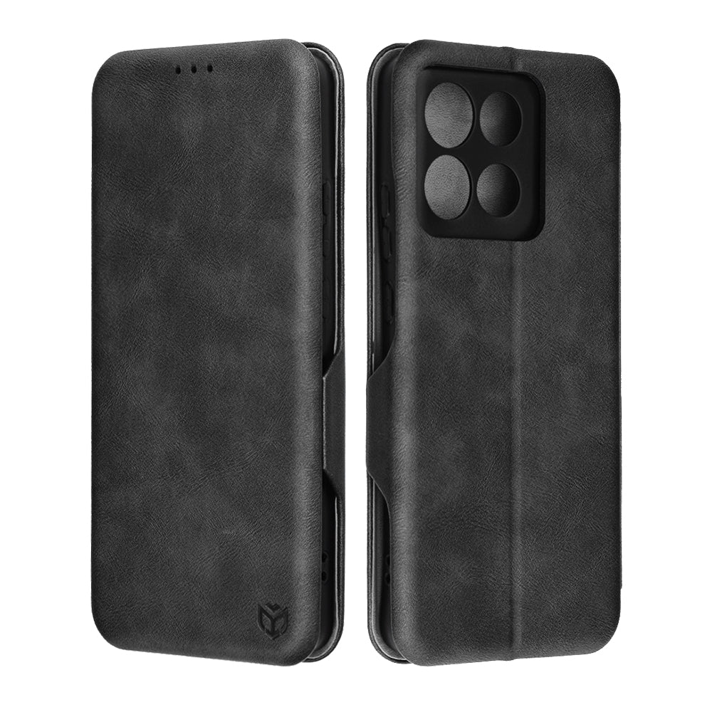 Kotelo Motorola Moto G86:lle, Techsuit, Safe Wallet Plus, Musta