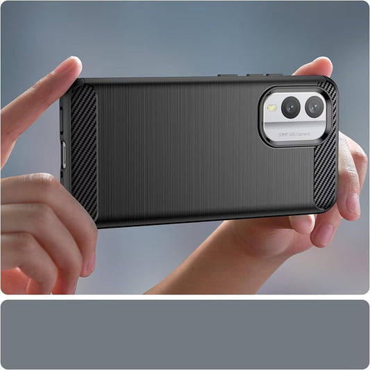 Kuori Nokia X30:lle, Techsuit, Hiili, Musta