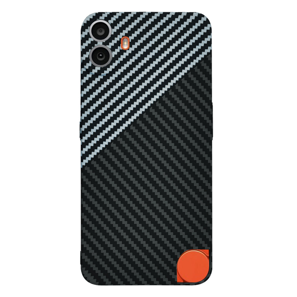 Kuori Nothing CMF Phone 1:lle, Techsuit, Carbonite FiberShell, Musta Harmaa