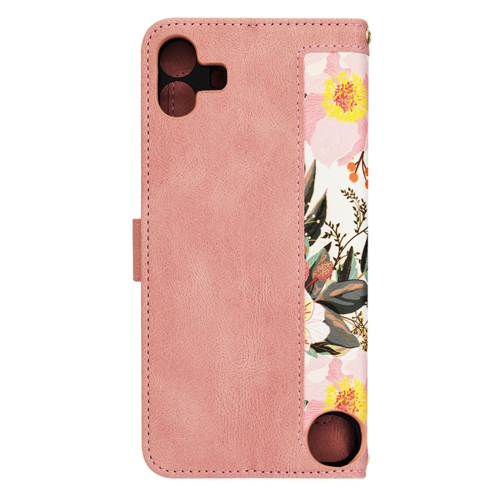 Kuori Nothing CMF Phone 1:lle, Techsuit, FlipCraft, Vaaleanpunainen