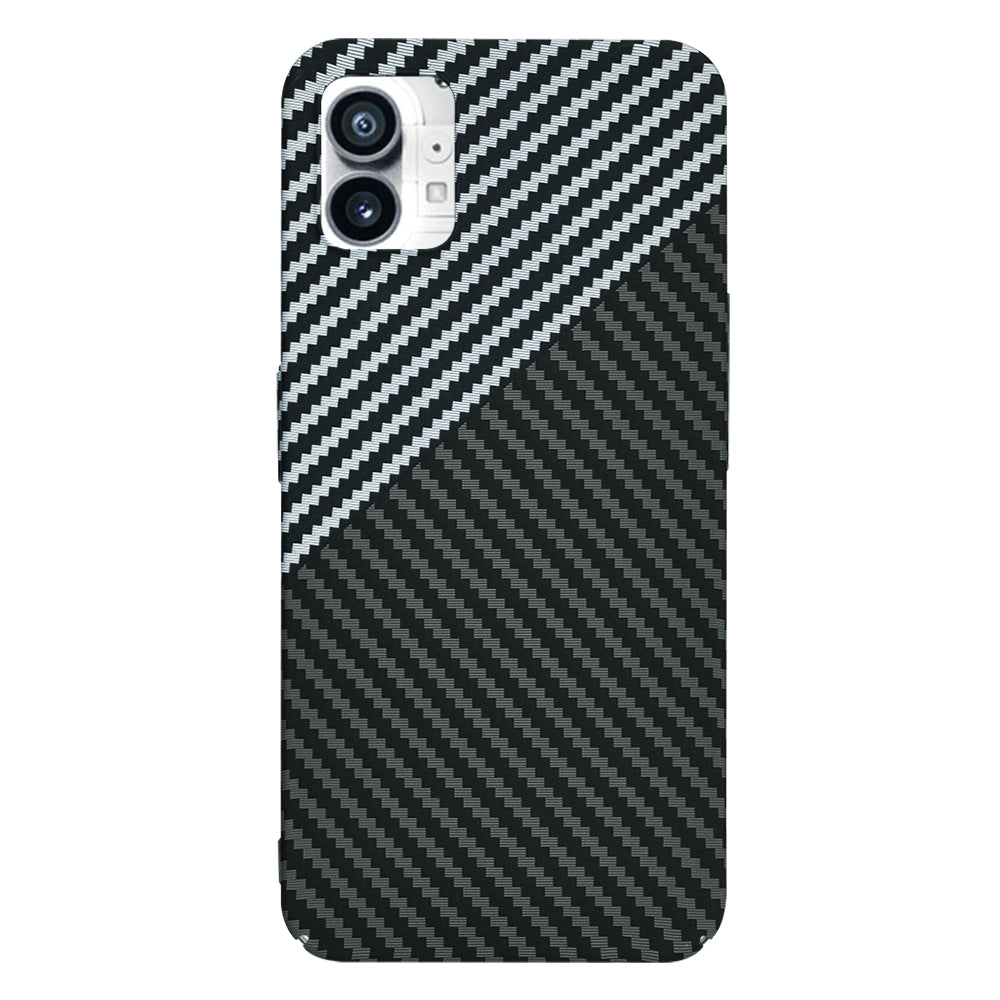 Kuori Nothing Phone (1):lle, Techsuit, Carbonite FiberShell, Musta Harmaa