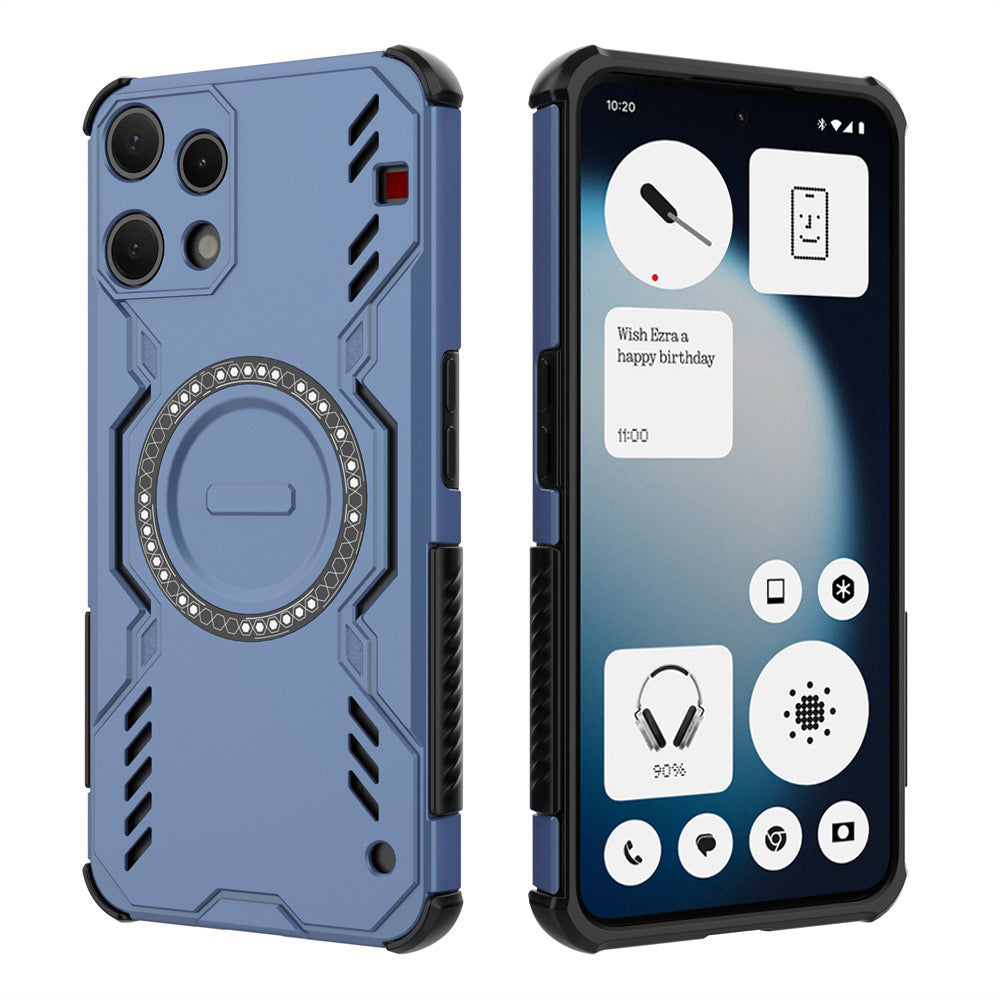 MagSafe-kuori Nothing Phone (3a) Lite -puhelimelle, Techsuit, ArmorMag, Sininen