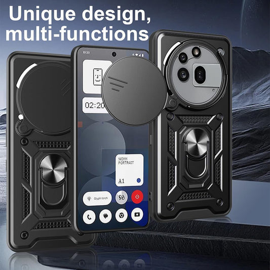 Kuori Nothing Phone (3a) Pro:lle, Techsuit, CamShield, Vihreä