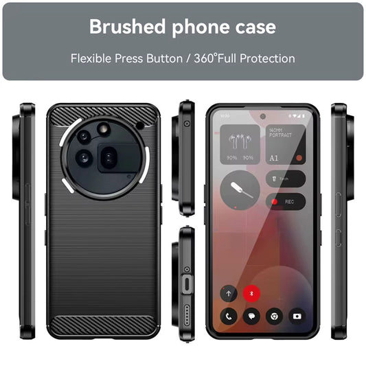 Kuori Nothing Phone (3a) Pro:lle, Techsuit, Hiili, Musta
