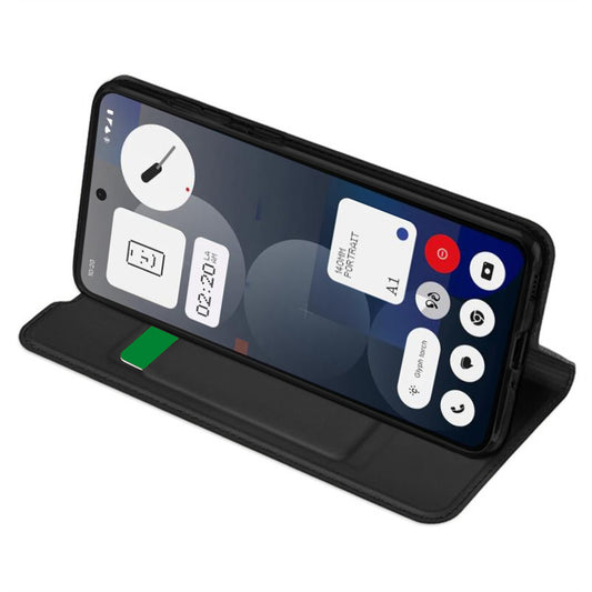 Kuori Nothing Phone (3a) Pro:lle, Techsuit, Magskin Book, Musta