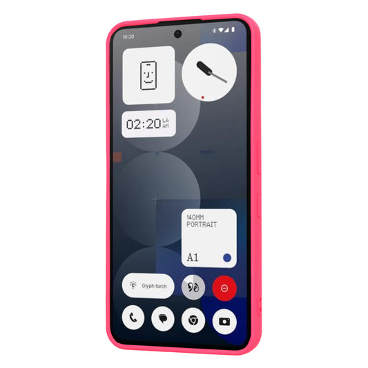 Kuori Nothing Phone (3a) Pro:lle, Techsuit, SoftFlex, Tummanpunainen