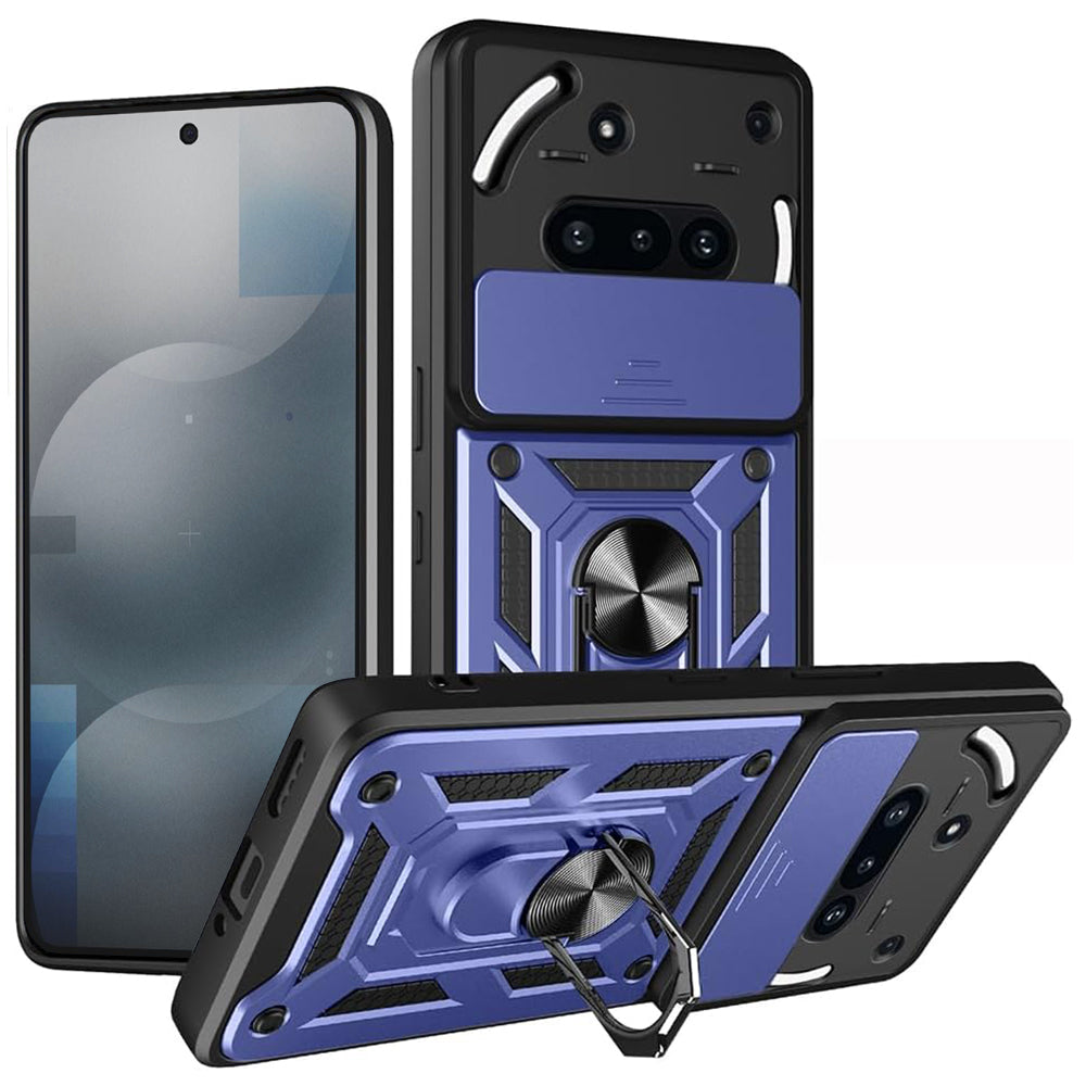 Kuori Nothing Phone (3a):lle, Techsuit, CamShield, Sininen