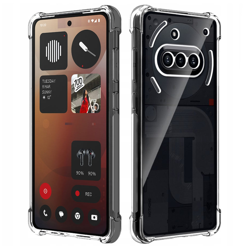 Kuori Nothing Phone (3a) -puhelimelle, Techsuit, Iskunkestävä Kirkas, Läpinäkyvä