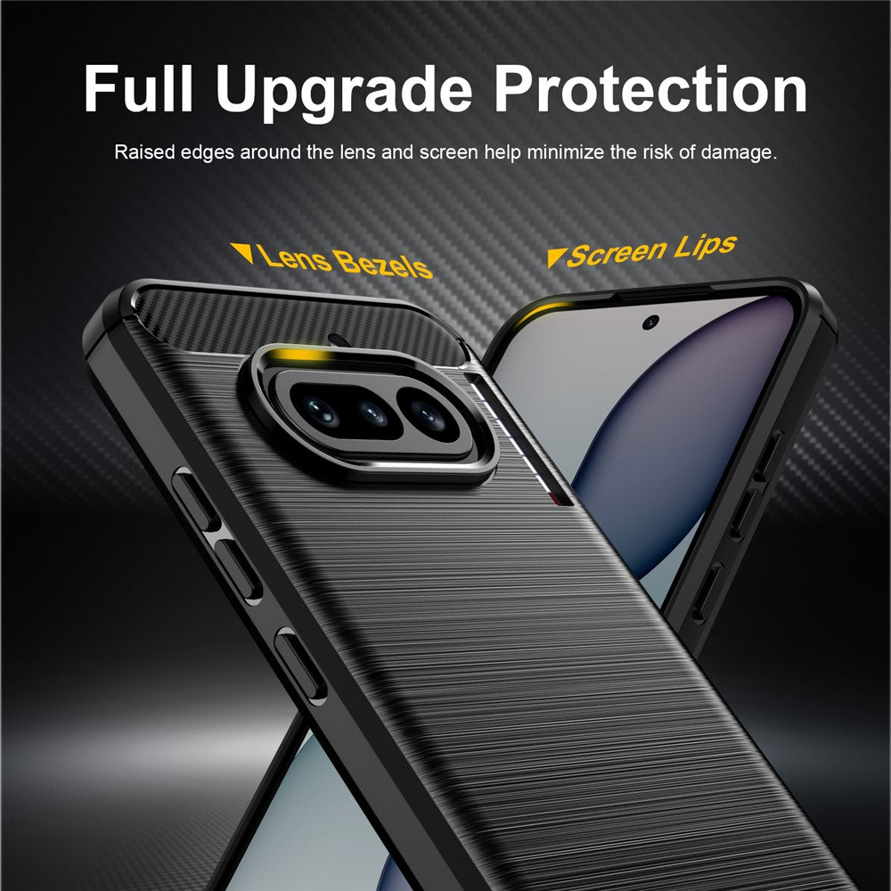 Kotelo Nothing Phone (4a) -puhelimelle, Techsuit, Carbon, Musta