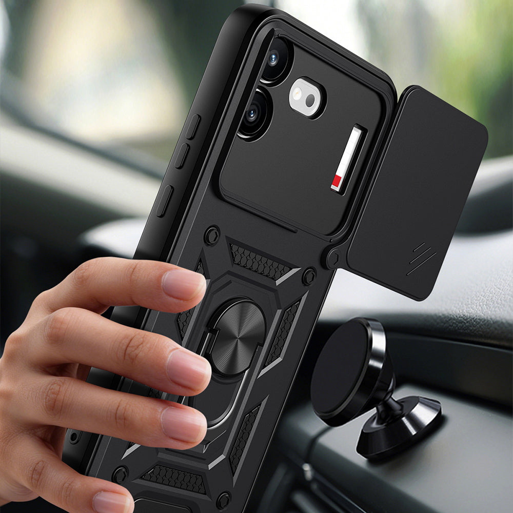 Kuori Nothing Phone (4b):lle, Techsuit, CamShield, Sininen
