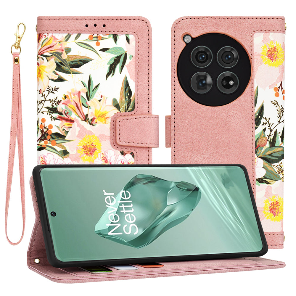 Kuori OnePlus 12:lle, Techsuit, FlipCraft, Vaaleanpunainen