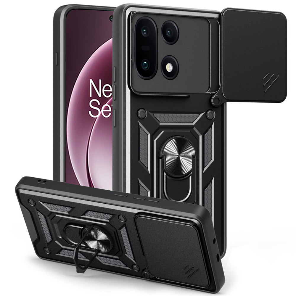 Kotelo OnePlus 15:lle, Techsuit, CamShield, Musta
