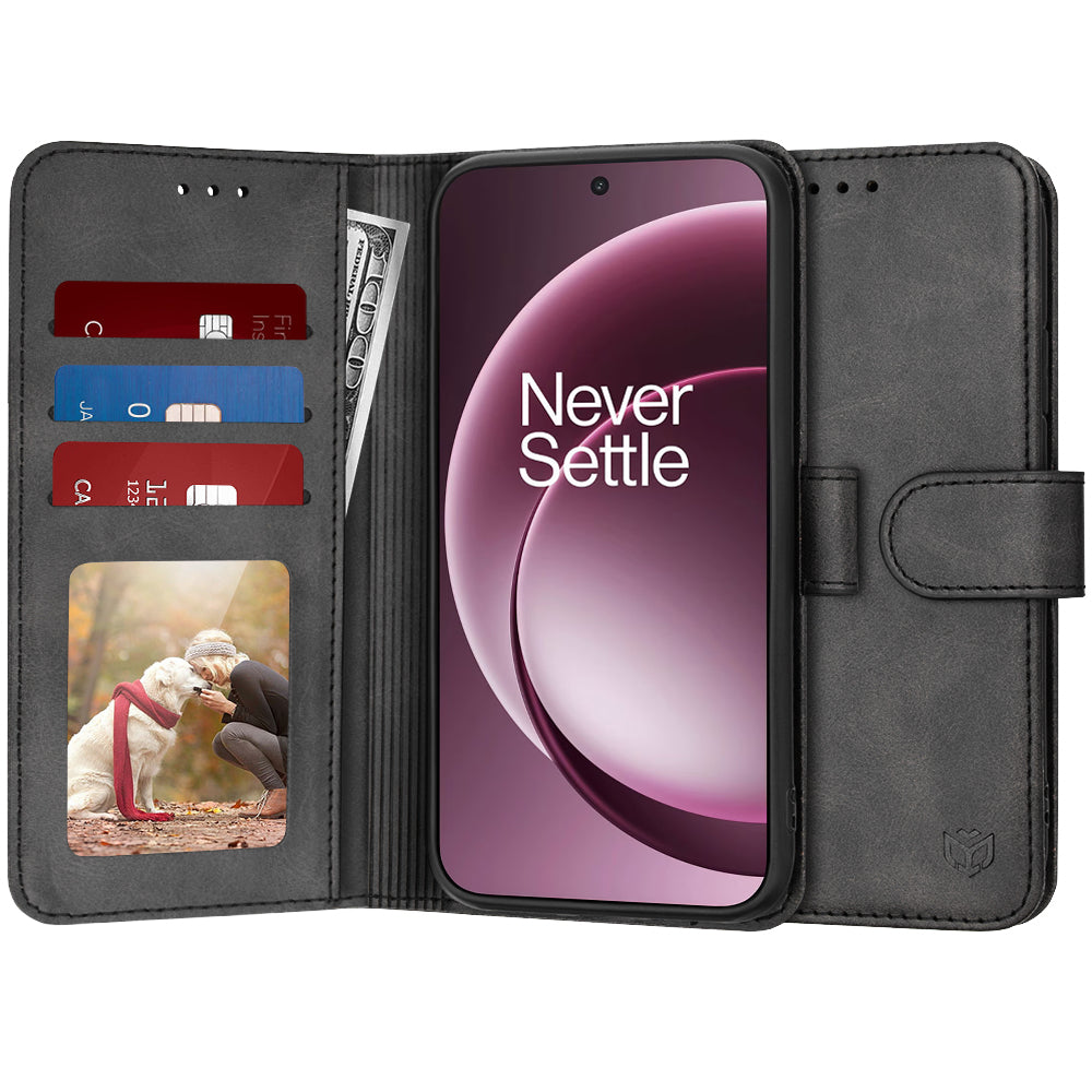Suojakotelo OnePlus 15:lle, Techsuit, Diary Book, Musta