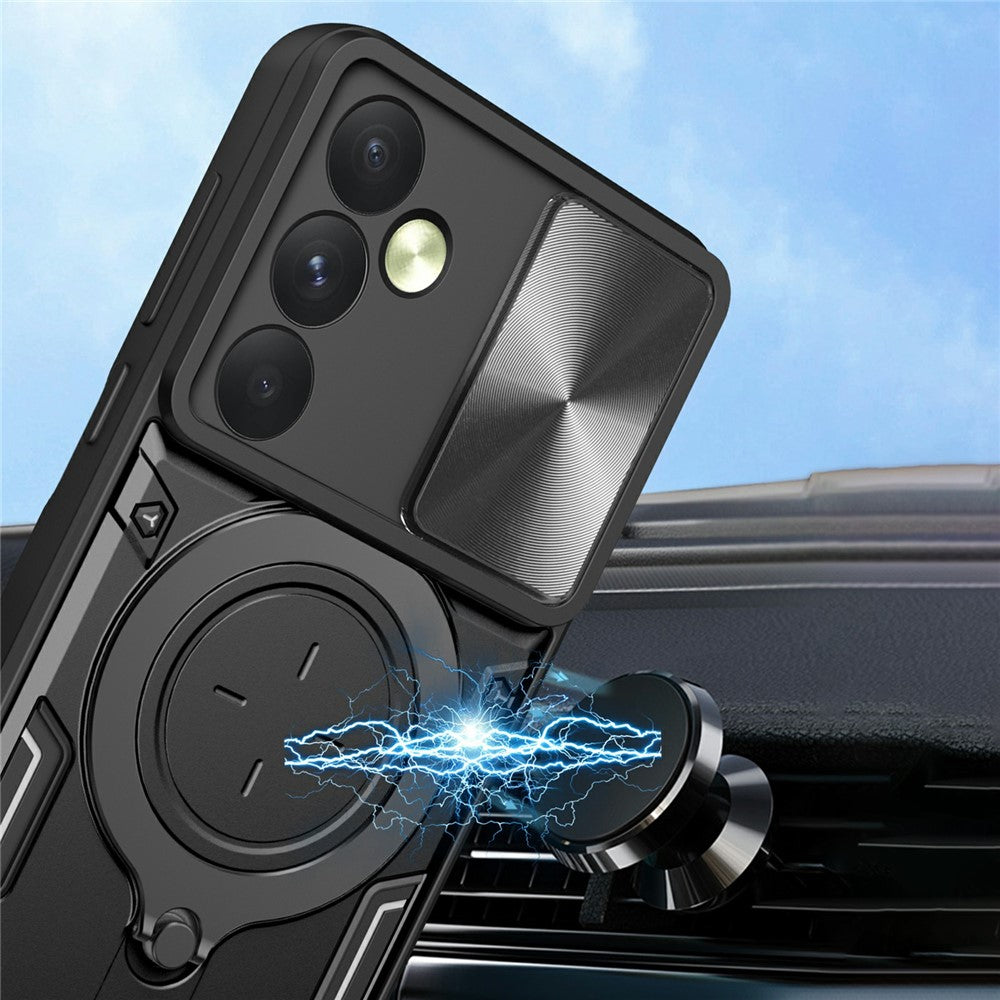 Kotelo OnePlus 15R:lle, Techsuit, CamGuard Pro, Musta