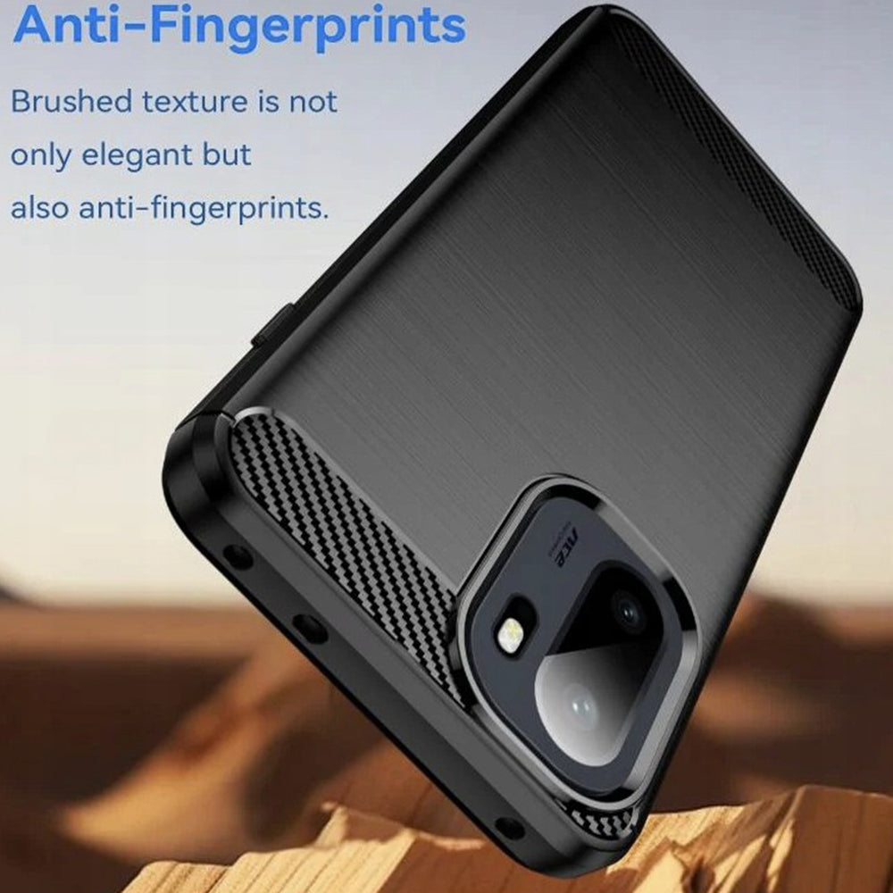 Suojakotelo OnePlus 15R:lle, Techsuit, Carbon, Musta